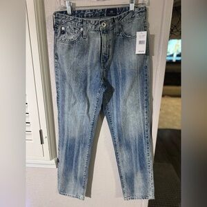 AG Adriano Goldschmied Blue Straight Leg Jeans